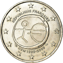 France, 2 Euro, Fautée monométallique 2009, Pessac, Cupro-nickel, SUP+