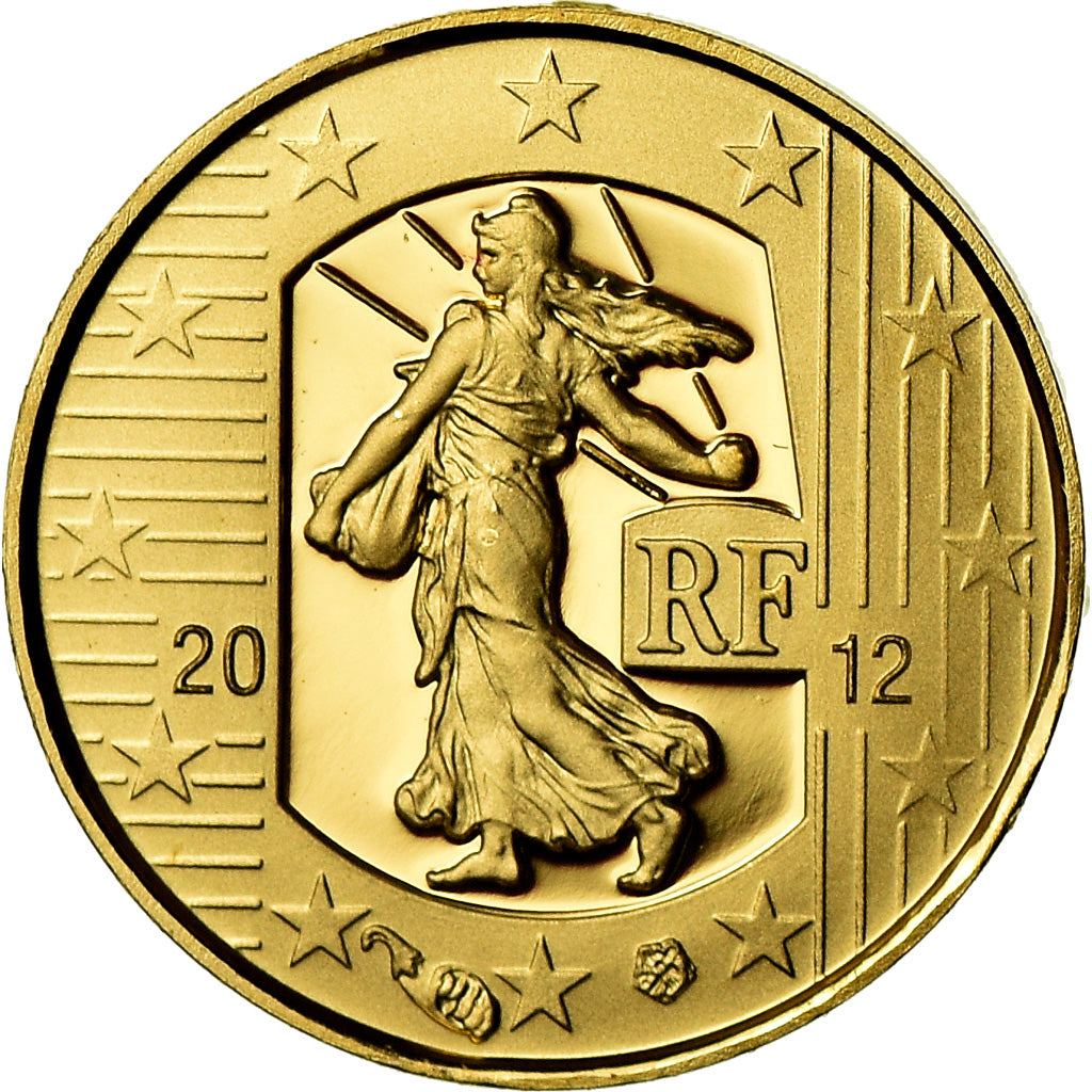 Francia, 5 Euro, 2012, Proof, FDC, Oro, Gadoury:EU525, KM:1890
