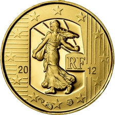 Francia, 5 Euro, 2012, Proof, FDC, Oro, Gadoury:EU525, KM:1890