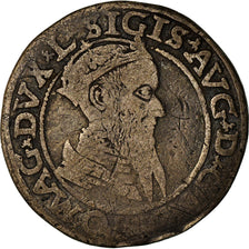 Moneta, Lituania, 4 Groschen, 1566, MB+, Argento