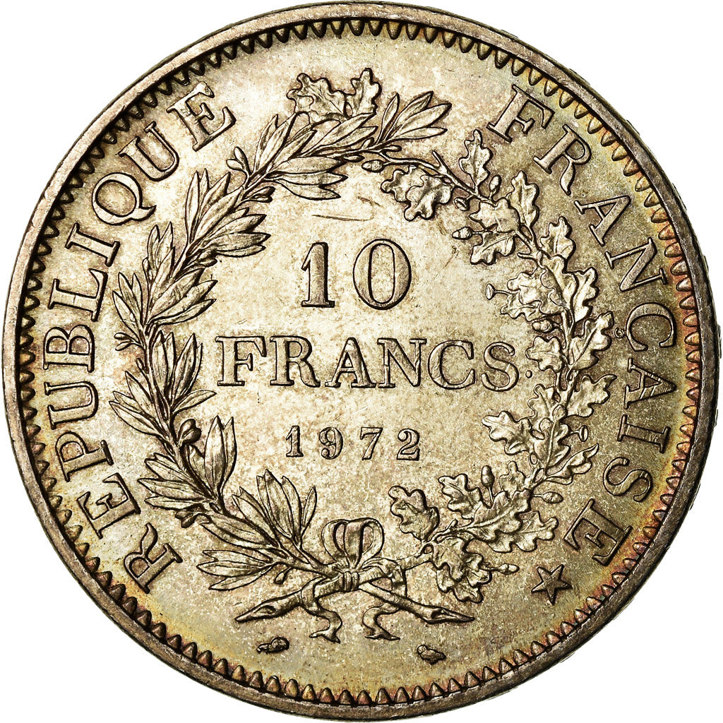 Coin, France, Hercule, 10 Francs, 1972, Paris, AU(55-58), Silver, KM:932