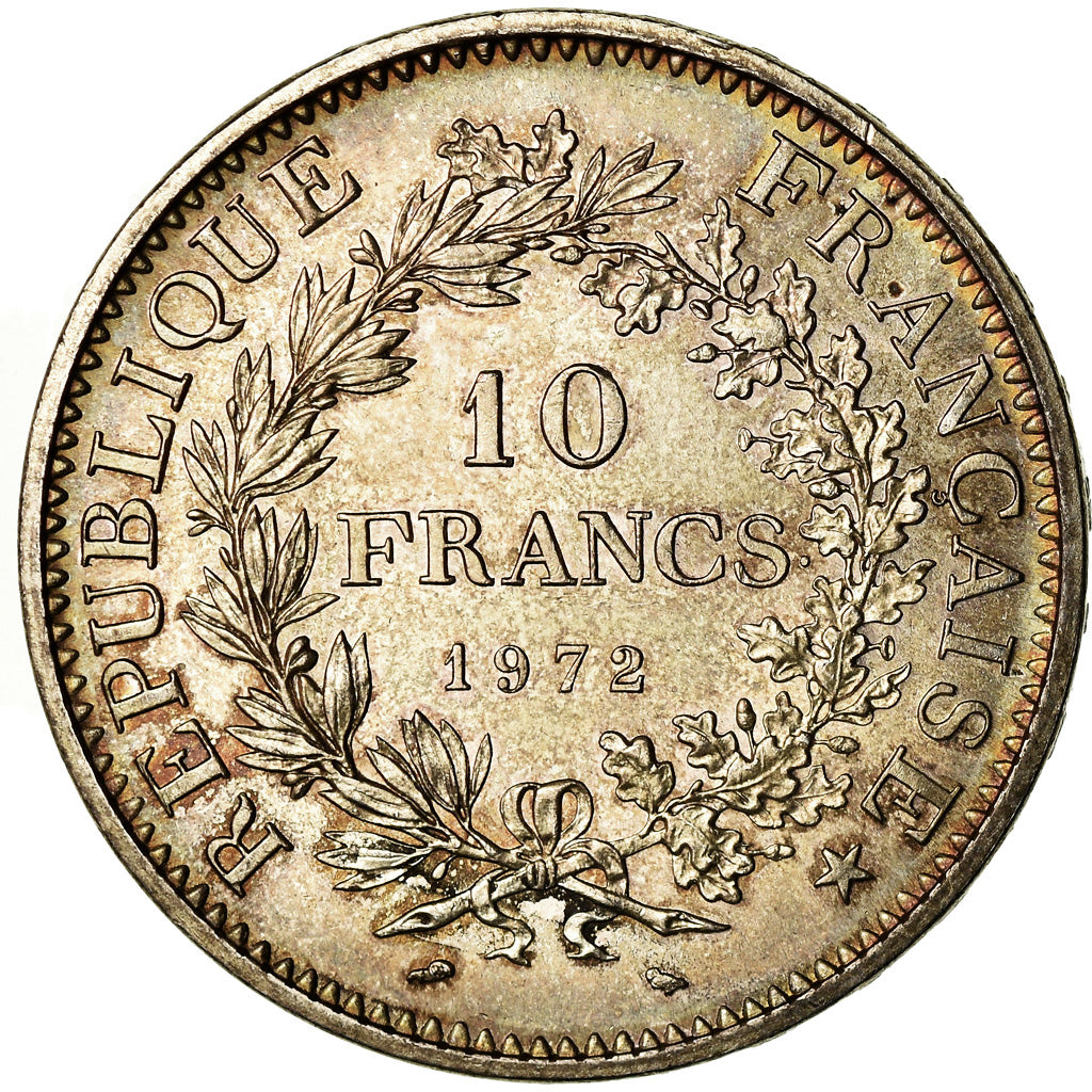 Coin, France, Hercule, 10 Francs, 1972, Paris, AU(55-58), Silver, KM:932