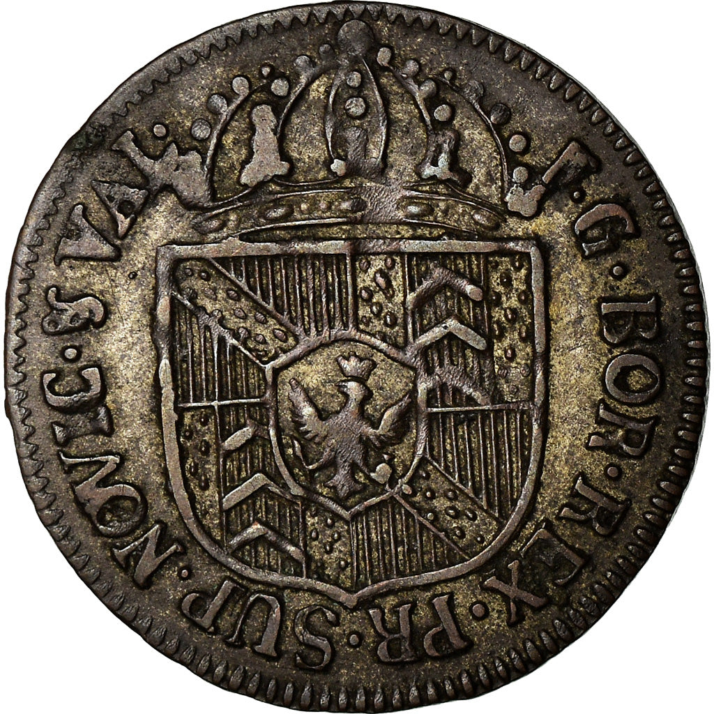 Coin, SWISS CANTONS, NEUCHATEL, 1/2 Batzen, 1794, Neuenburg, EF(40-45), Billon