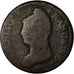 Moneda, Francia, Dupré, Decime, AN 8, Metz, BC+, Bronce, KM:644.2, Gadoury:187a