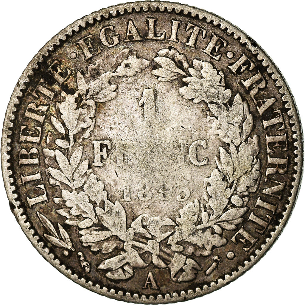 Monnaie, France, Cérès, Franc, 1895, Paris, TB+, Argent, KM:822.1