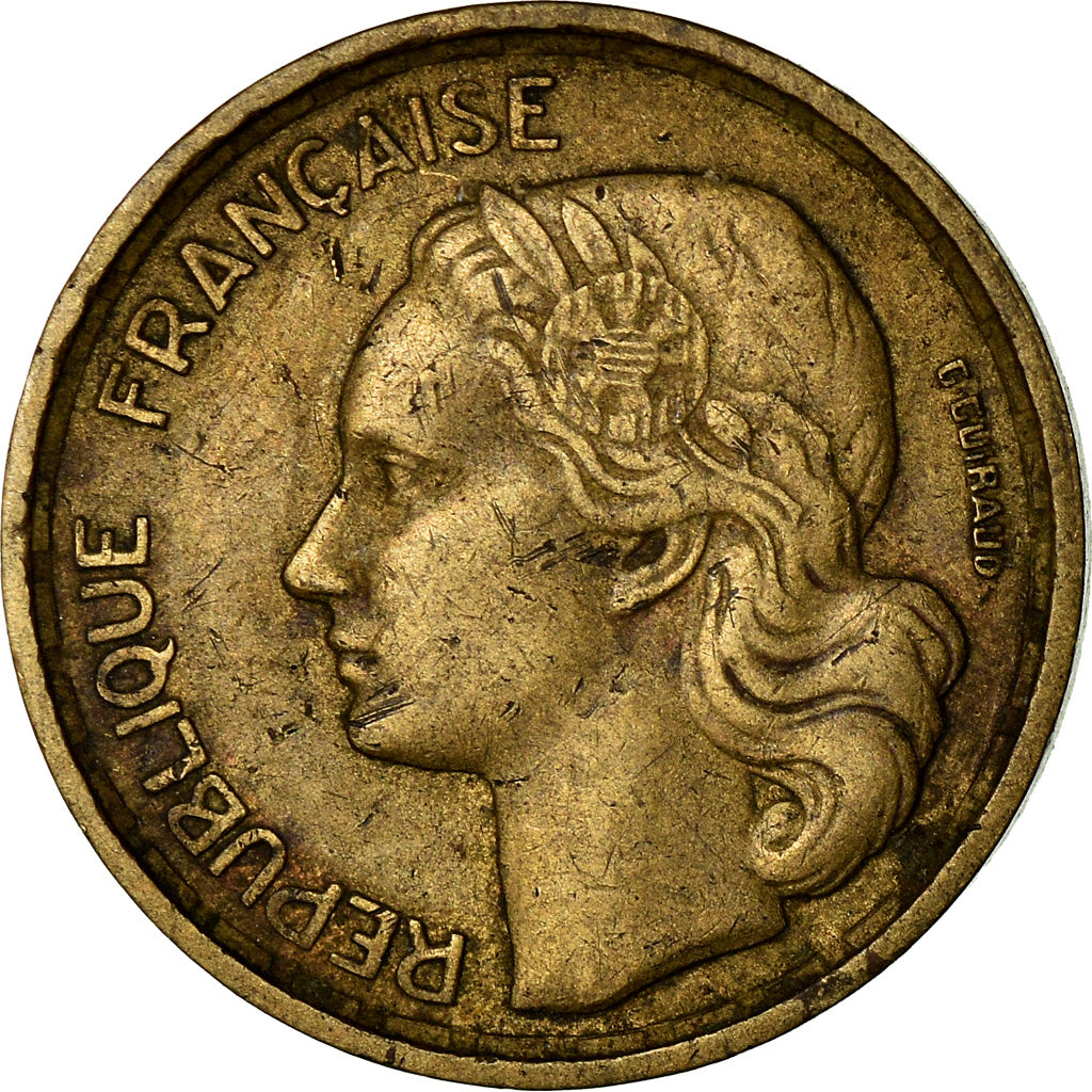 Coin, France, Guiraud, 10 Francs, 1954, Beaumont - Le Roger, VF(30-35)