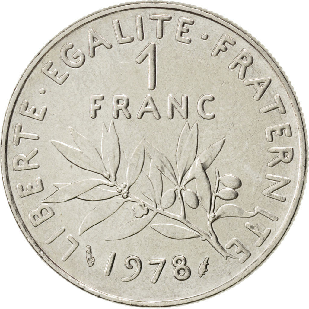 Vème République, 1 Franc Semeuse 1978, KM 925.1