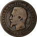 Moneda, Francia, Napoleon III, Napoléon III, 10 Centimes, 1857, Marseille, BC+