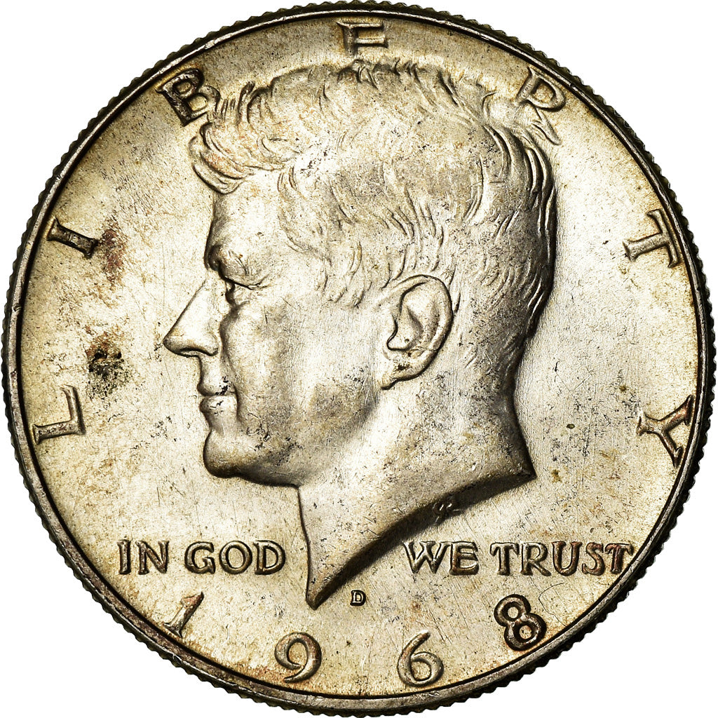 Moneda, Estados Unidos, Kennedy Half Dollar, Half Dollar, 1968, U.S. Mint