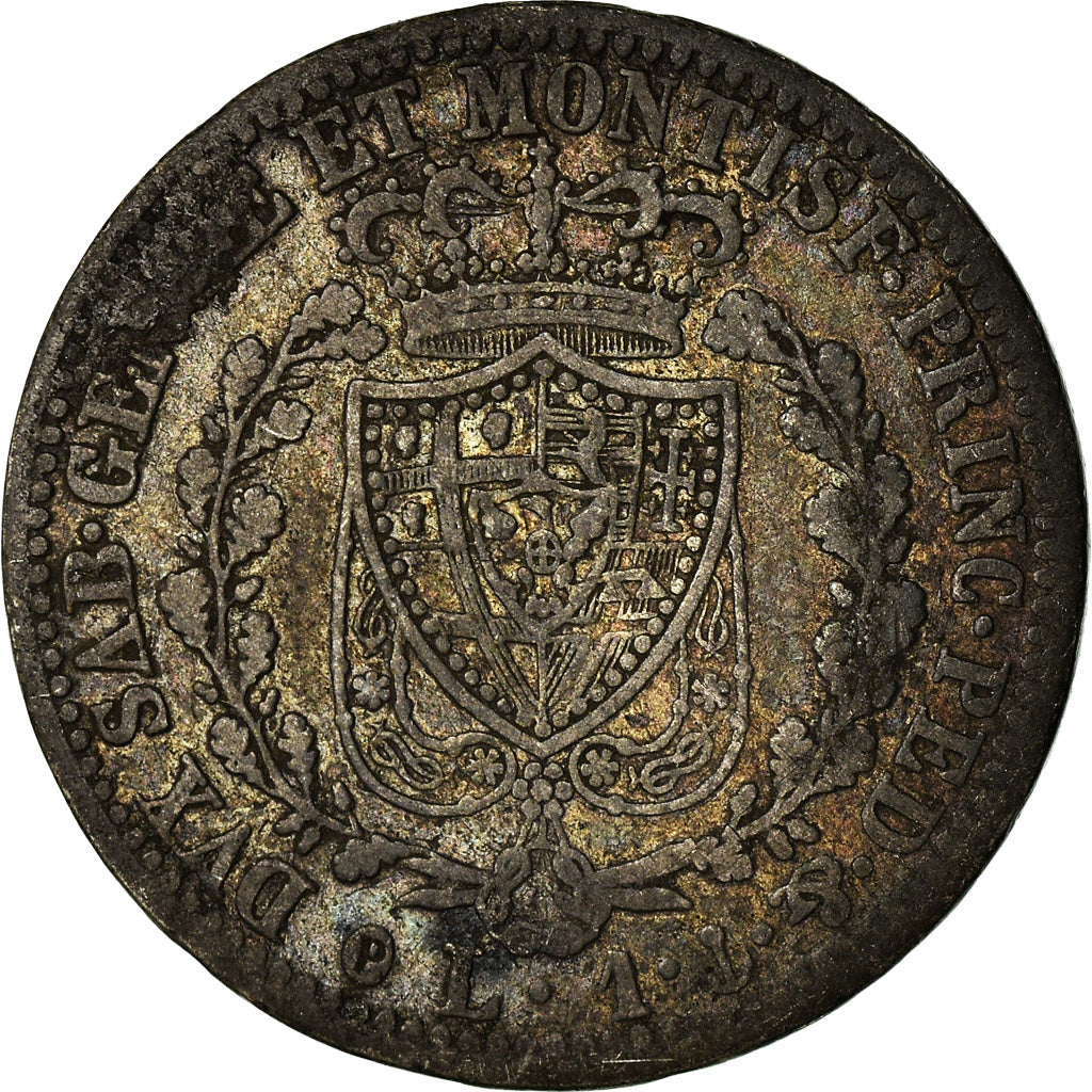 Moneta, DEPARTAMENTY WŁOSKIE, SARDINIA, Carlo Felice, Lira, 1826, Torino