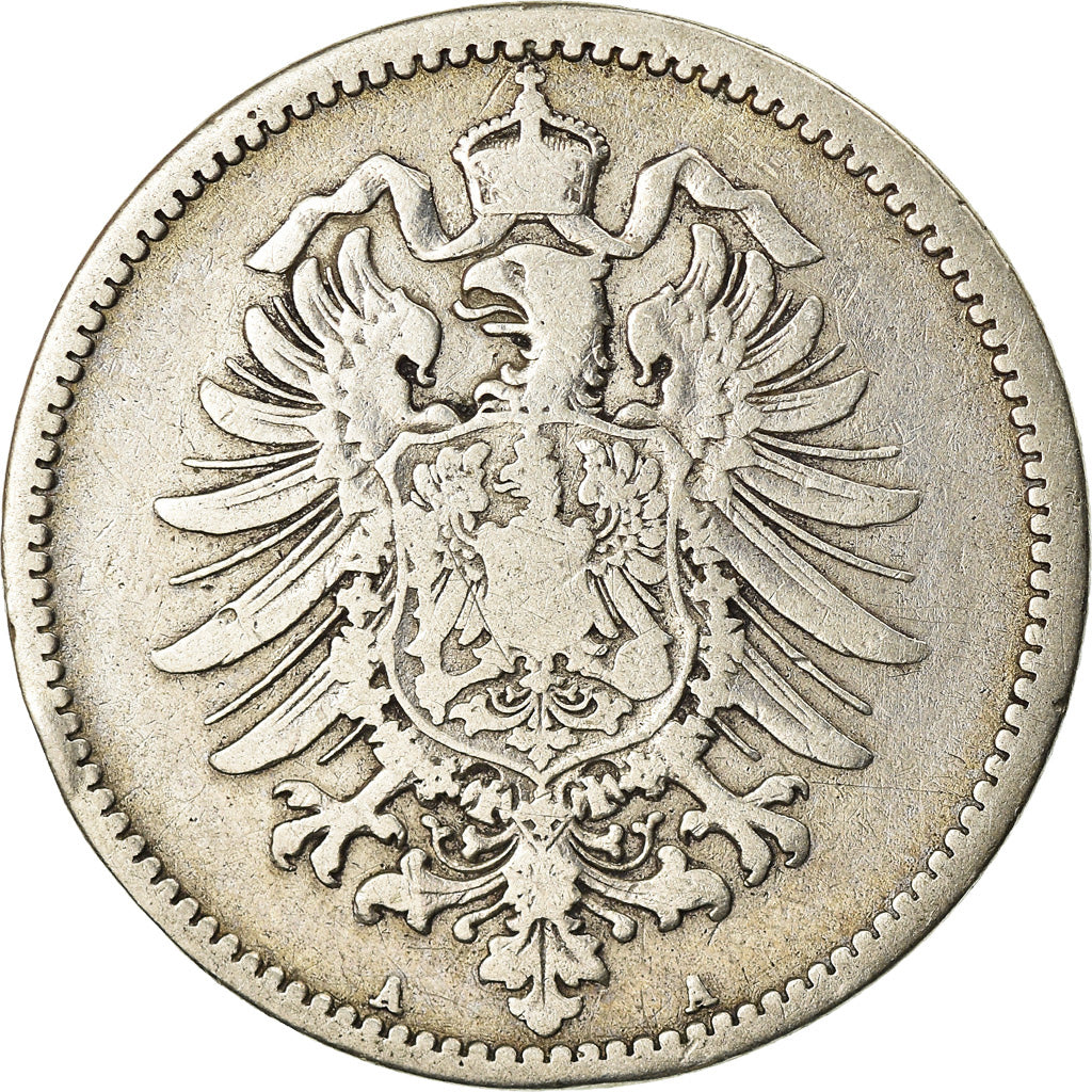 Coin, GERMANY - EMPIRE, Wilhelm I, Mark, 1874, Berlin, VF(30-35), Silver, KM:7