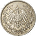 Moneta, GERMANIA - IMPERO, 1/2 Mark, 1906, Munich, BB+, Argento, KM:17