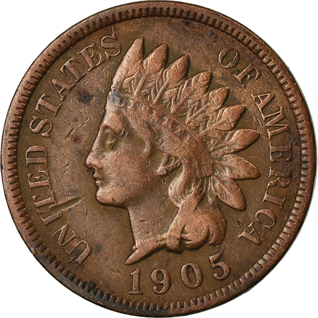 Coin, United States, Indian Head Cent, Cent, 1905, U.S. Mint, Philadelphia