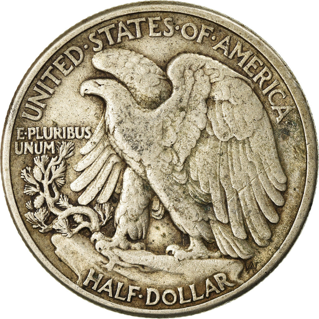 Coin, United States, Walking Liberty Half Dollar, Half Dollar, 1941, U.S. Mint