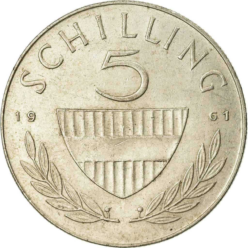 Coin, Austria, 5 Schilling, 1961, AU(50-53), Silver, KM:2889