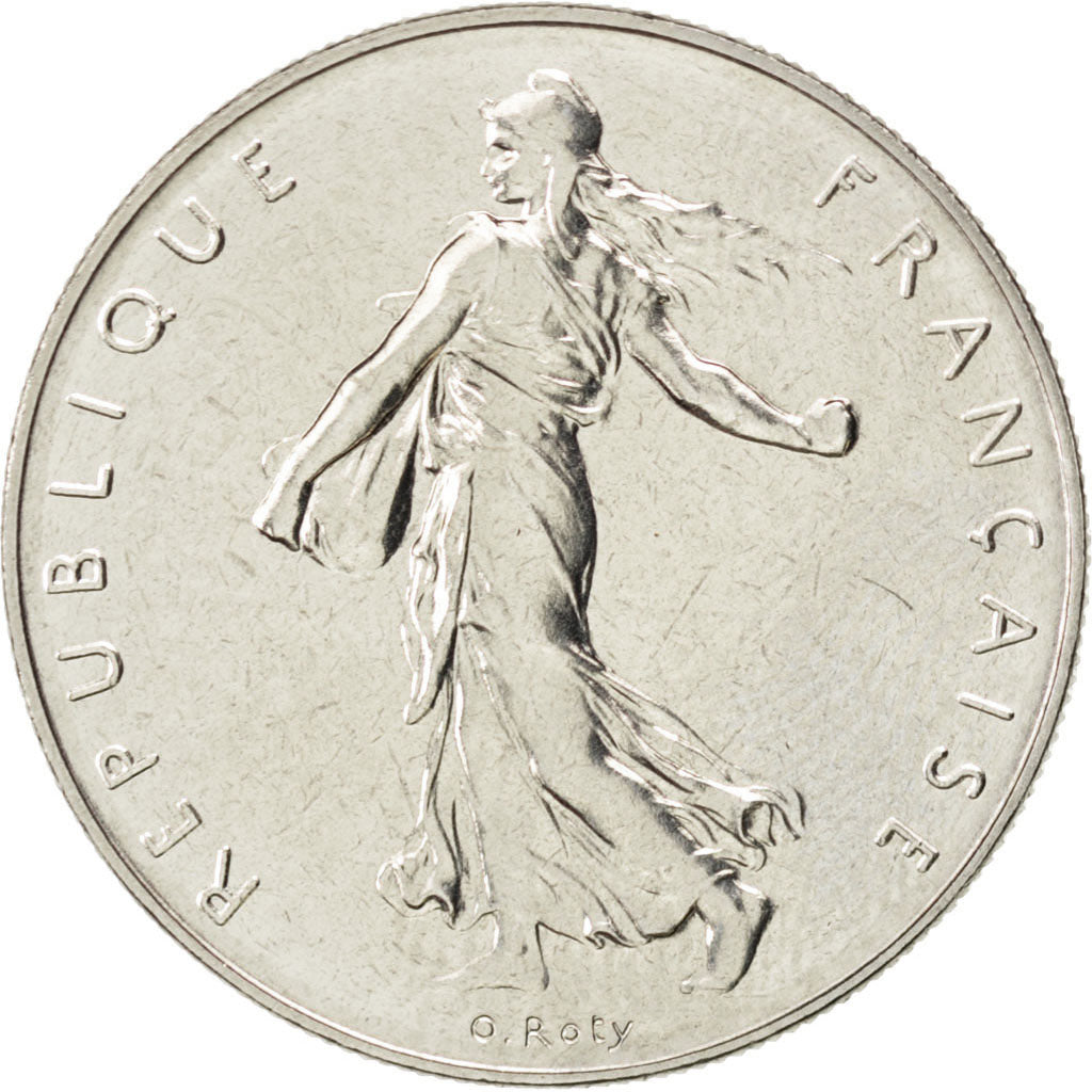 FRANCE, Semeuse, Franc, 1983, Paris, KM #925.1, MS(63), Nickel, 24, Gadoury...