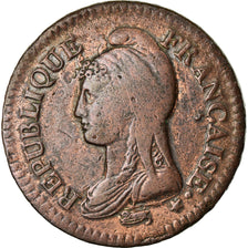 Coin, France, Dupré, Decime, AN 7, Paris, rooster / cornucopia, VF(30-35)