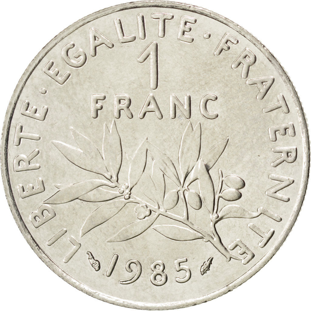 Monnaie, France, Semeuse, Franc, 1985, SPL, Nickel, KM:925.1, Gadoury:474