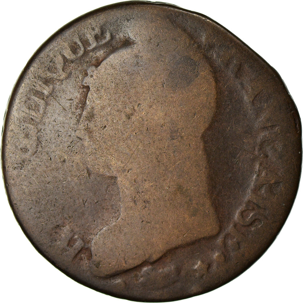 Moneta, Francia, Dupré, 5 Centimes, AN 5, Rouen, B+, Bronzo, KM:640.3