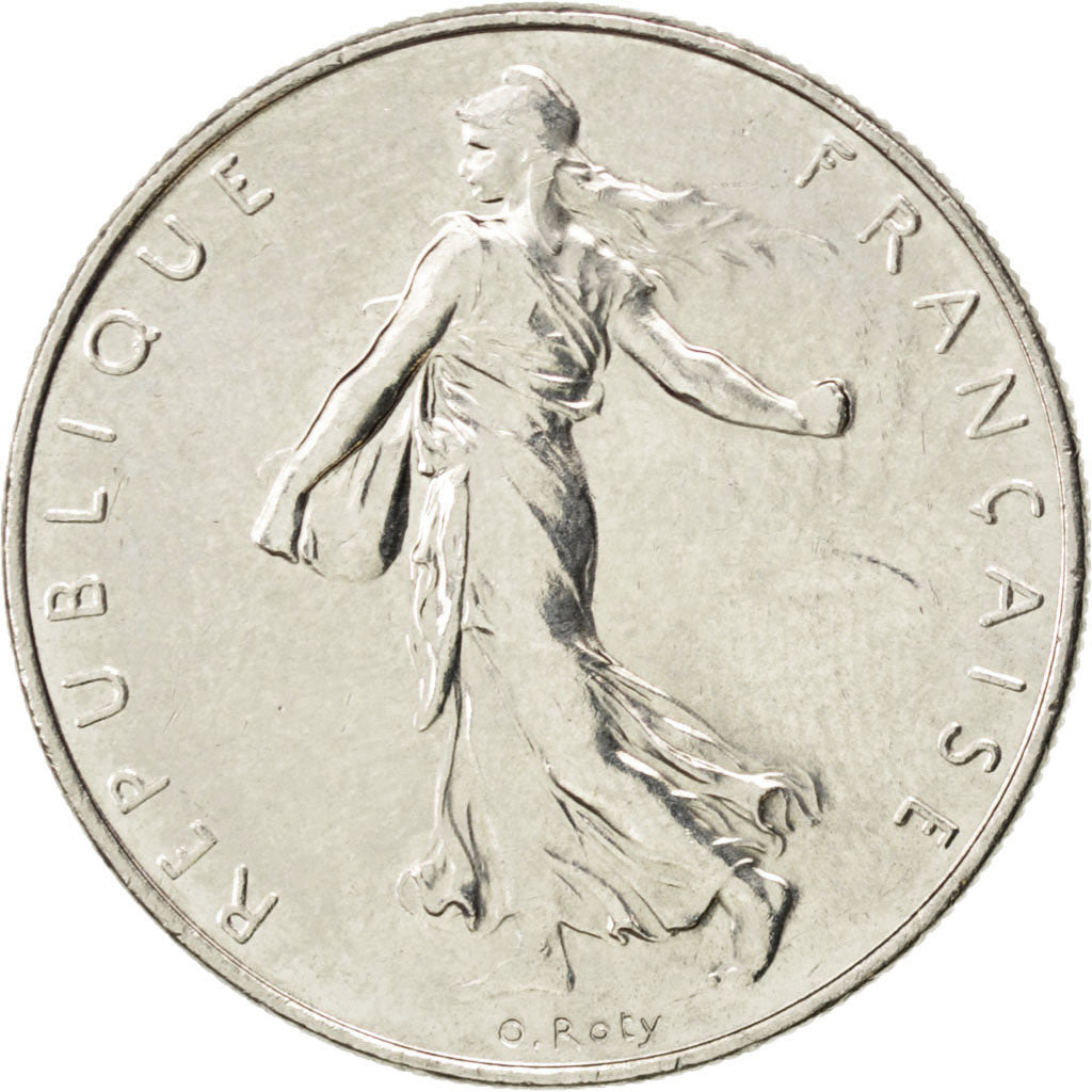 FRANCE, Semeuse, Franc, 1988, Paris, KM #925.1, MS(63), Nickel, 24, Gadoury...