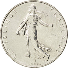 FRANCE, Semeuse, Franc, 1988, Paris, KM #925.1, MS(63), Nickel, 24, Gadoury...
