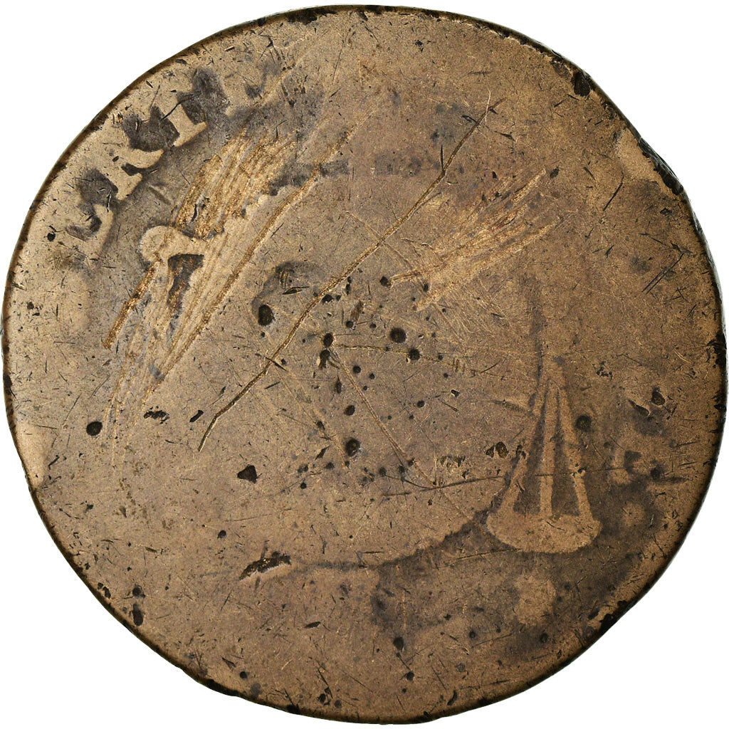 Moneta, Francja, 2 sols aux balances daté, 2 Sols, 1793, La Rochelle, F(12-15)