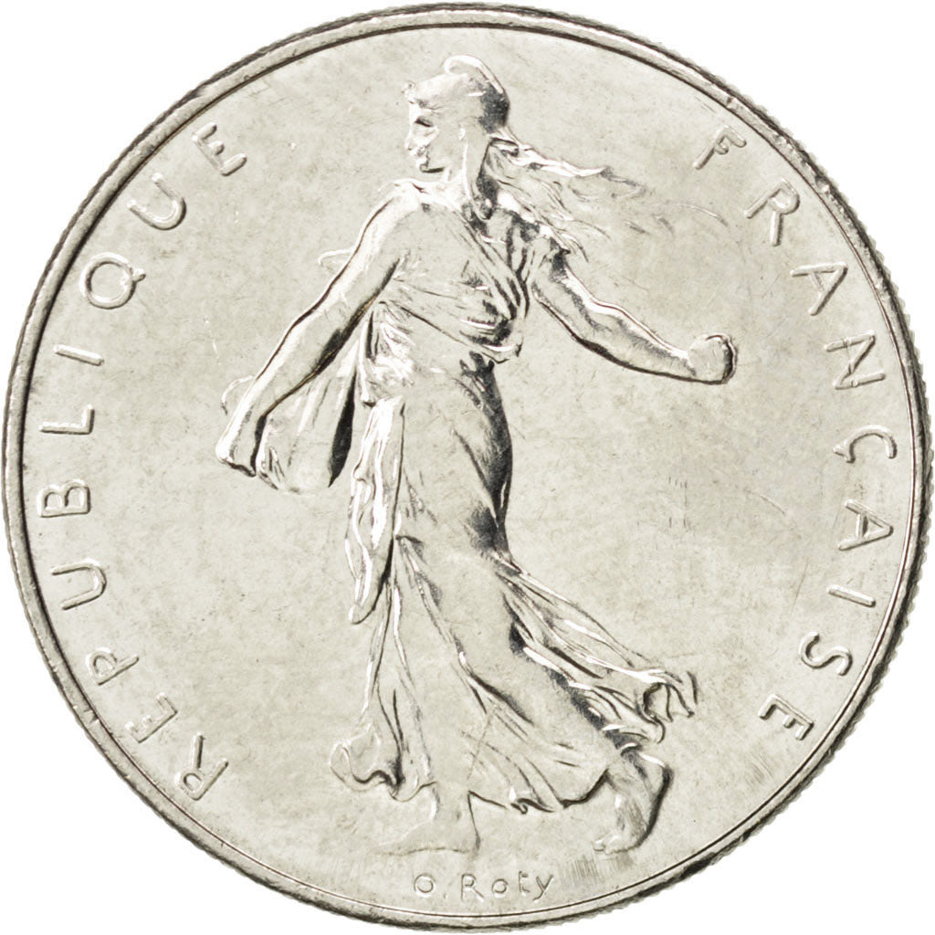 Coin, France, Semeuse, Franc, 1989, MS(63), Nickel, KM:925.1, Gadoury:474