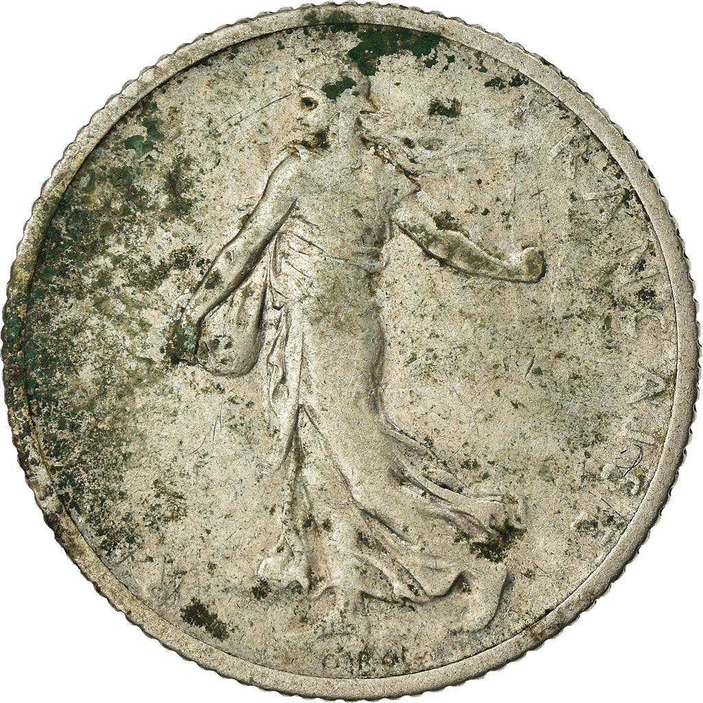 Moneta, Francia, Semeuse, Franc, 1906, Paris, MB, Argento, KM:844.1, Gadoury:467