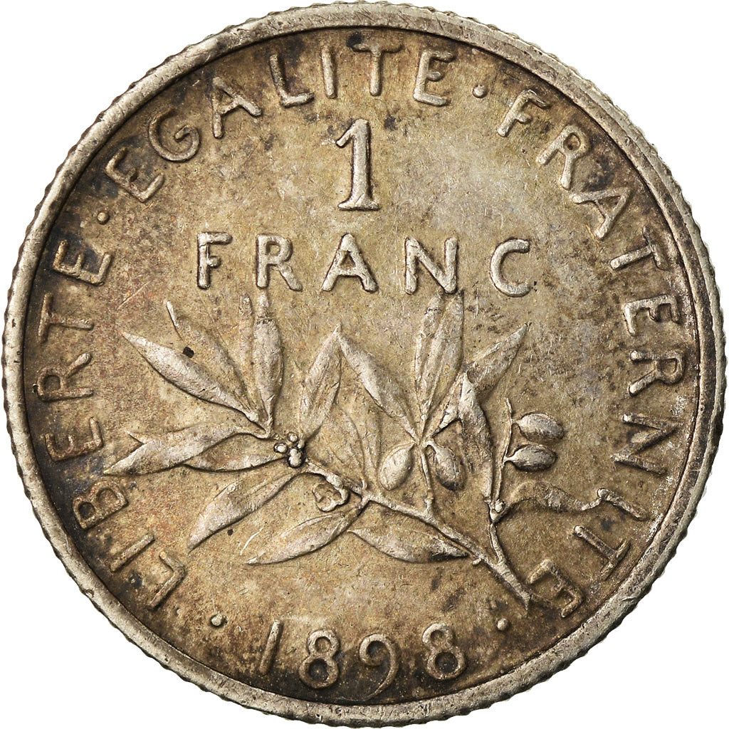 Münze, Frankreich, Semeuse, Franc, 1898, Paris, SS+, Silber, KM:844.1