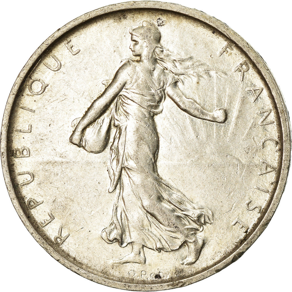 Coin, France, Semeuse, 5 Francs, 1967, Paris, AU(50-53), Silver, KM:926