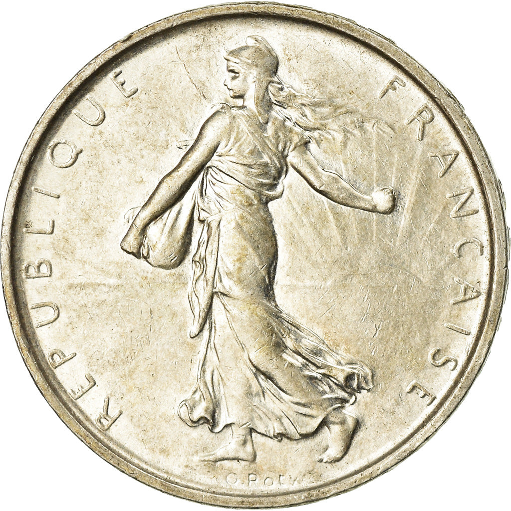 Coin, France, Semeuse, 5 Francs, 1967, Paris, AU(55-58), Silver, KM:926