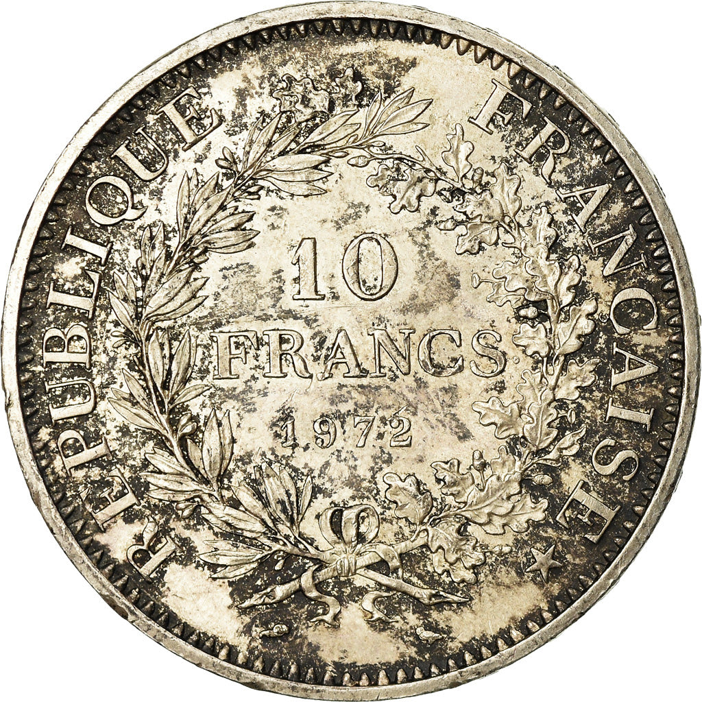 Coin, France, Hercule, 10 Francs, 1972, Paris, AU(55-58), Silver, KM:932