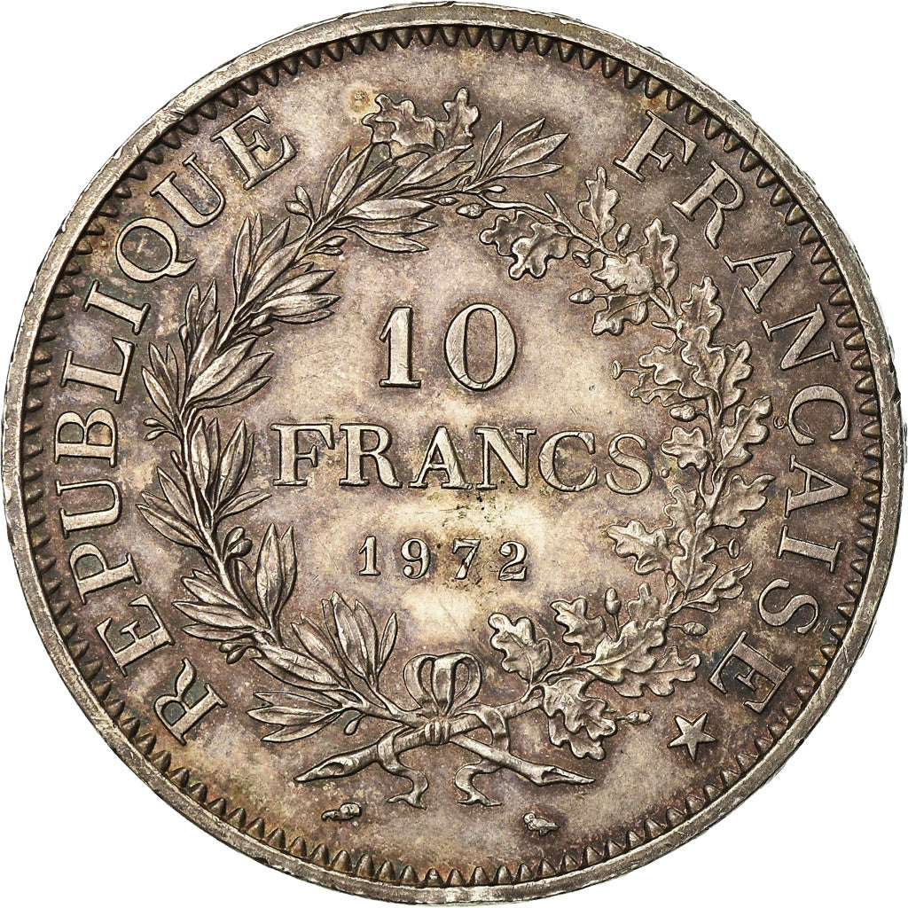 Coin, France, Hercule, 10 Francs, 1972, Paris, AU(55-58), Silver, KM:932
