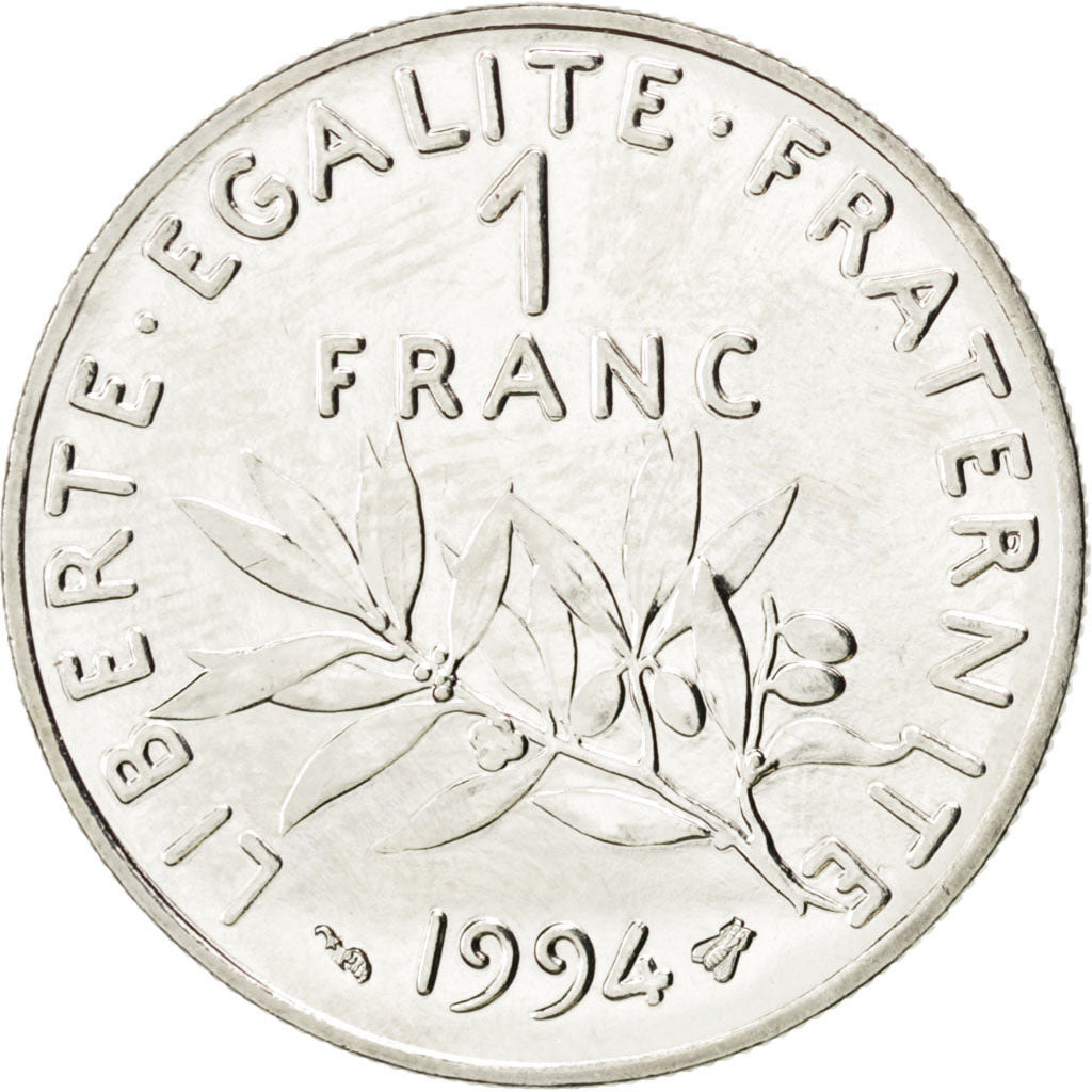 Vème République, 1 Franc Semeuse 1994, KM 925.1