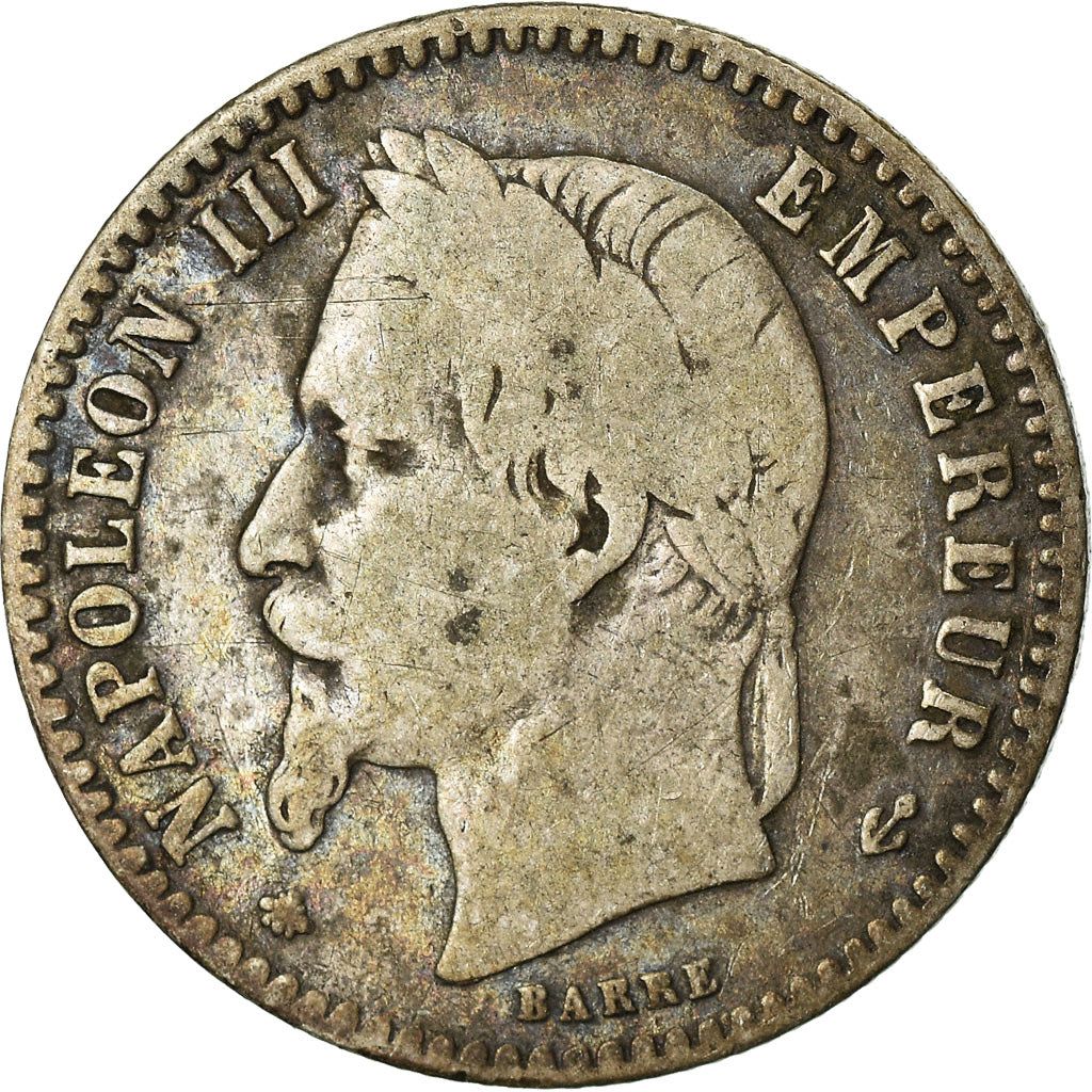 Munten, Frankrijk, Napoleon III, Napoléon III, 50 Centimes, 1867, Paris, FR+