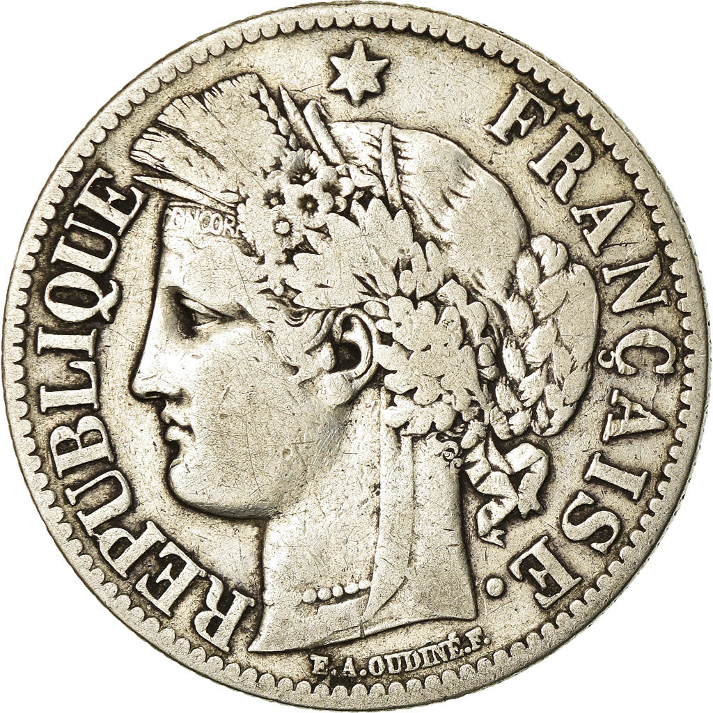 Monnaie, France, Cérès, 2 Francs, 1872, Paris, TB, Argent, Gadoury:530a