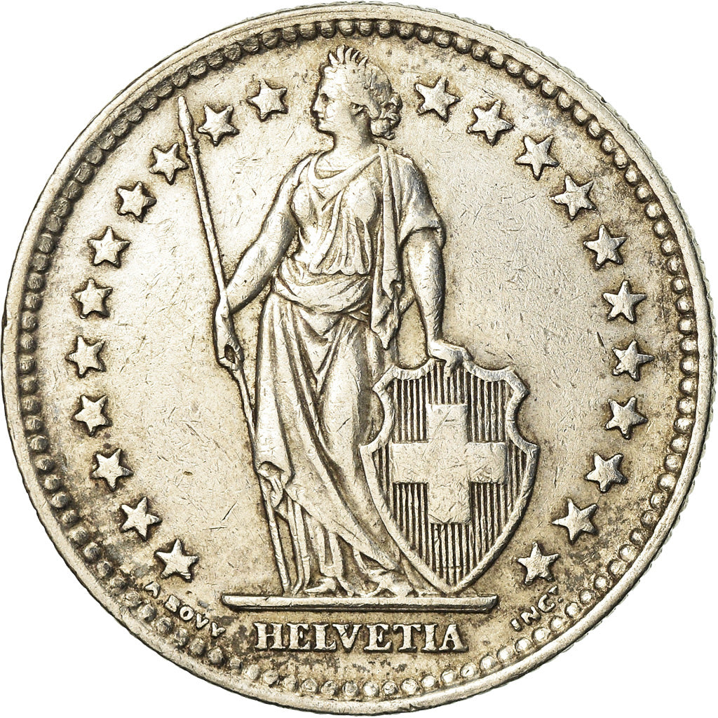 Moneta, Svizzera, 2 Francs, 1943, Bern, BB, Argento, KM:21