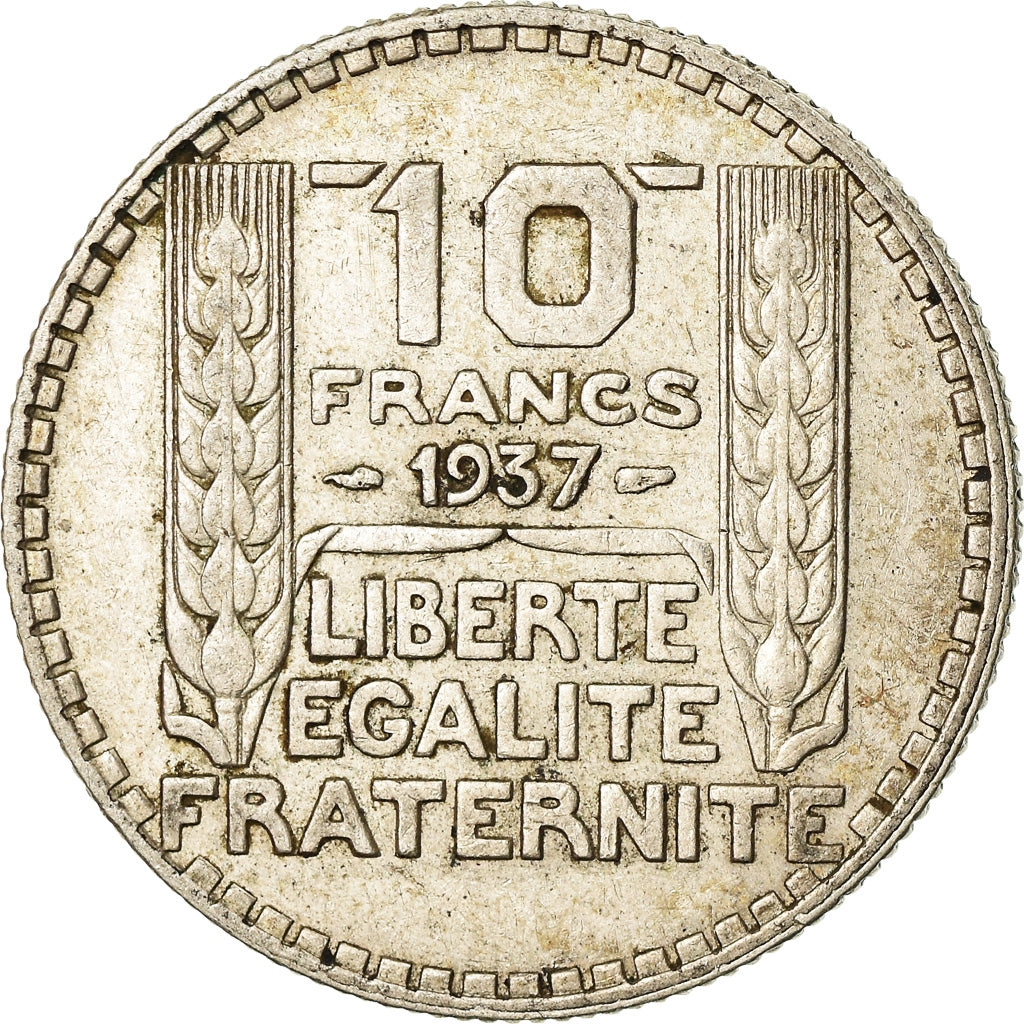 Coin, France, Turin, 10 Francs, 1937, Paris, EF(40-45), Silver, KM:878