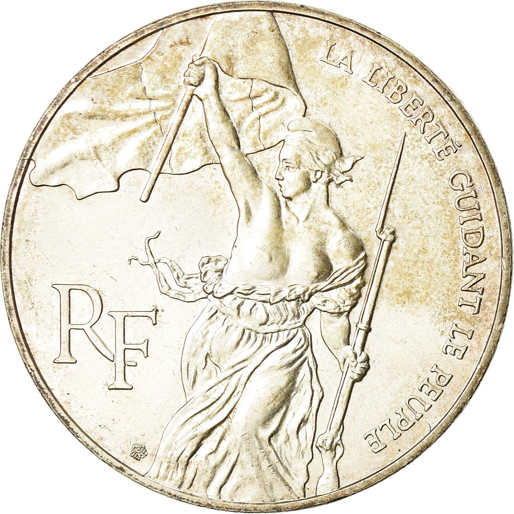 France, Liberté guidant le peuple, 100 Francs, 1993, Paris, Silver, KM:1018.1
