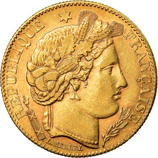 Moneta, Francja, Cérès, 10 Francs, 1899, Paris, AU(55-58), Złoto, KM:830