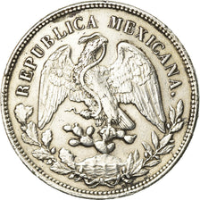 Coin, Mexico, Peso, 1898, Zacatecas, EF(40-45), Silver, KM:409.3