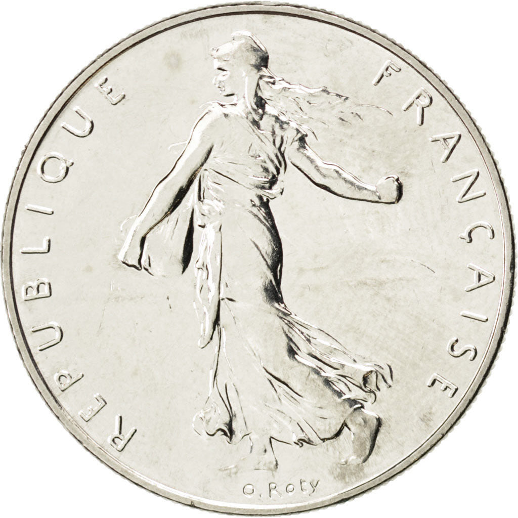FRANCE, Semeuse, Franc, 1999, Paris, KM #925.1, MS(63), Nickel, 24, Gadoury...