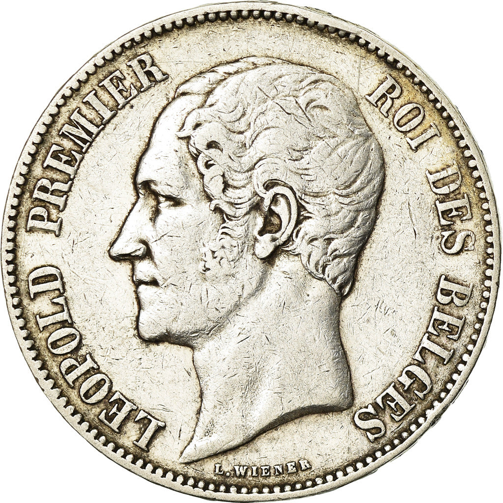 Coin, Belgium, Leopold I, 5 Francs, 5 Frank, 1849, VF(30-35), Silver, KM:17