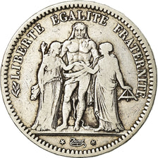 Coin, France, Hercule, 5 Francs, 1848, Paris, VF(30-35), Silver, KM:756.1