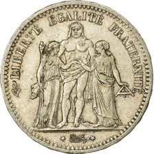 Moneta, Francja, Hercule, 5 Francs, 1848, Paris, EF(40-45), Srebro, KM:756.1