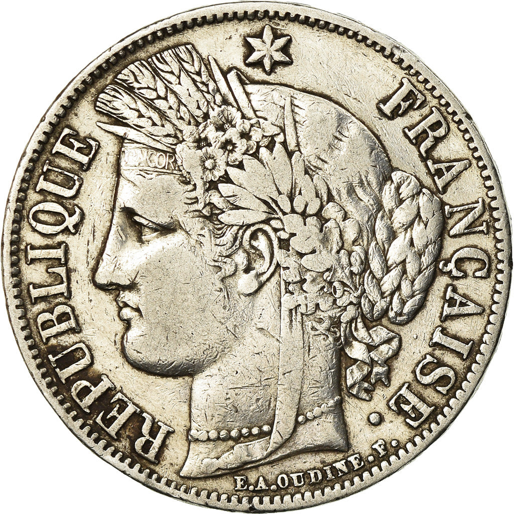 Monnaie, France, Cérès, 5 Francs, 1851, Paris, TB+, Argent, Gadoury:719