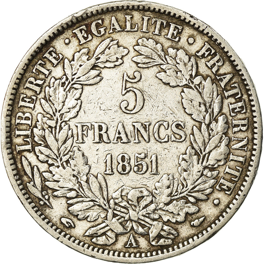 Monnaie, France, Cérès, 5 Francs, 1851, Paris, TB+, Argent, Gadoury:719