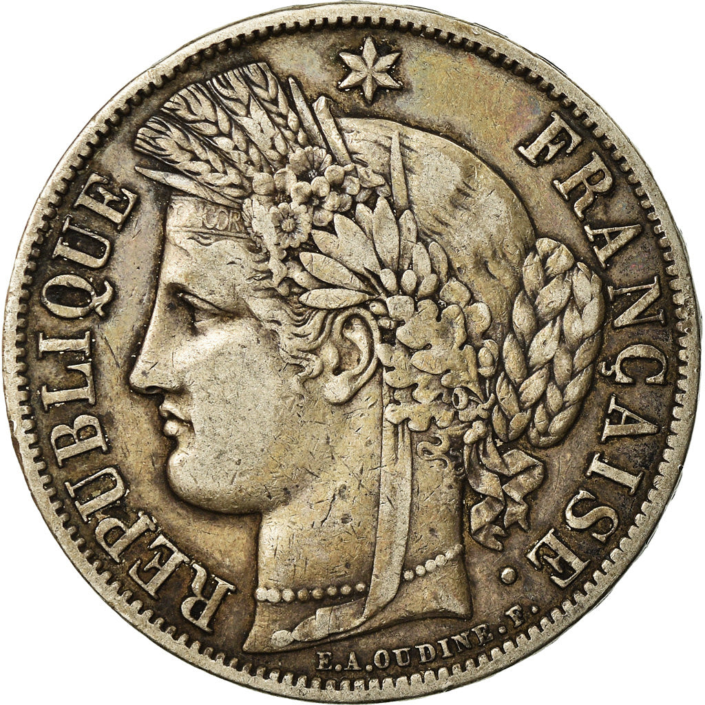 Monnaie, France, Cérès, 5 Francs, 1851, Paris, TTB, Argent, Gadoury:719