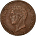 Munten, Monaco, Honore V, 5 Centimes, Cinq, 1837, Monaco, ZF+, Koper, KM:95.2a