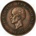 Moneta, Haiti, 10 Centimes, 1863, BB, Bronzo, KM:40